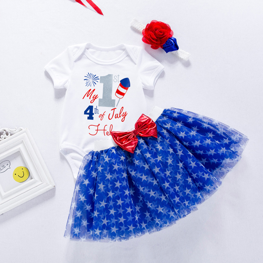 Personalized 4th of July Independence Day Outfit Set | CWBaby228