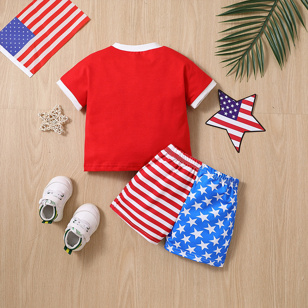 Personalized Boys The 4th Of July Shirt and Shorts Set  | CWBaby232