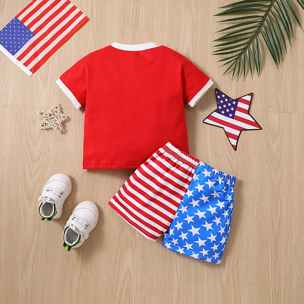 Personalized Boys The 4th Of July Shirt and Shorts Set  | CWBaby232