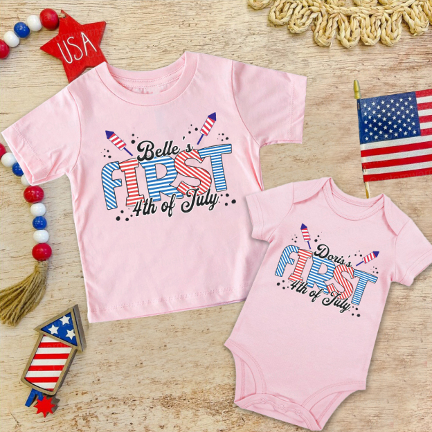 Personalized 4th of July Independence Day Shirts | CWBaby234
