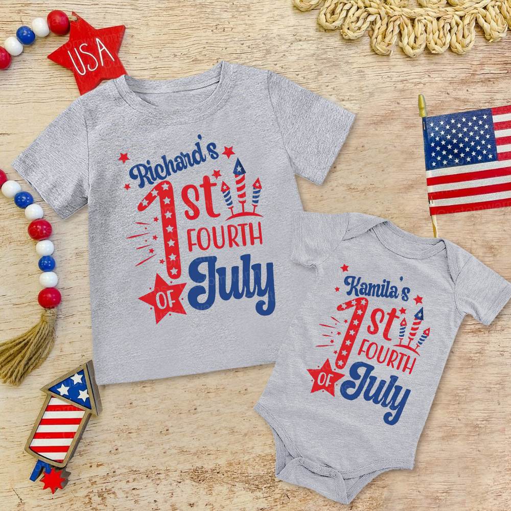 Personalized 4th of July Independence Day Shirts | CWBaby241