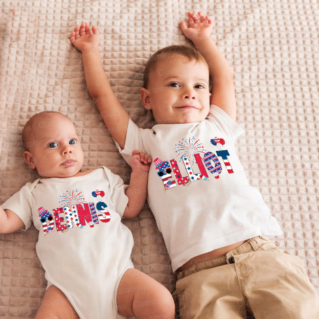 Personalized 4th of July Independence Day Shirts | CWBaby242