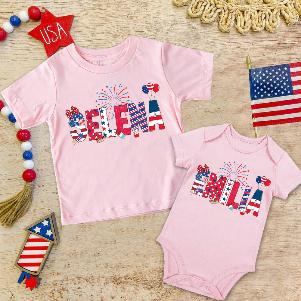 Personalized 4th of July Independence Day Shirts | CWBaby242