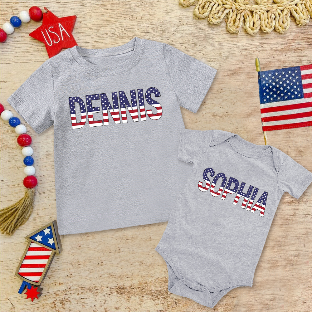 Personalized 4th of July Independence Day Shirts | CWBaby245