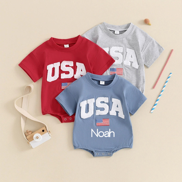 Personalized 4th of July Independence Day Romper | CWBaby247