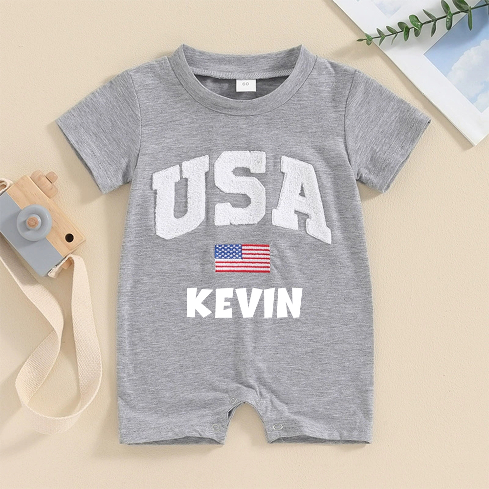 Personalized 4th of July Independence Day Romper | CWBaby247