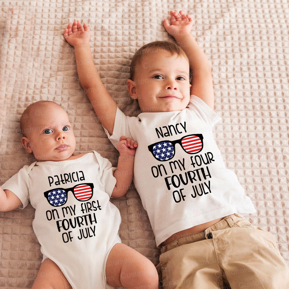 Personalized 4th of July Independence Day Shirts | CWBaby244