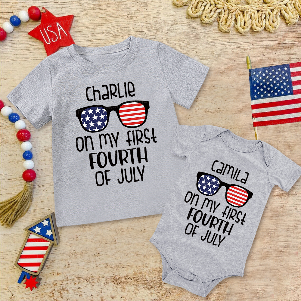 Personalized 4th of July Independence Day Shirts | CWBaby244