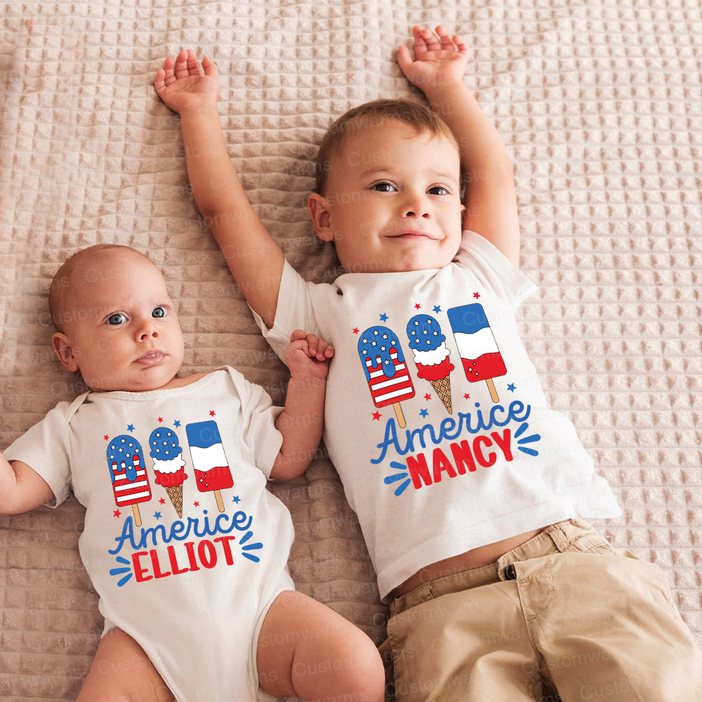 Personalized 4th of July Independence Day Shirts | CWBaby251