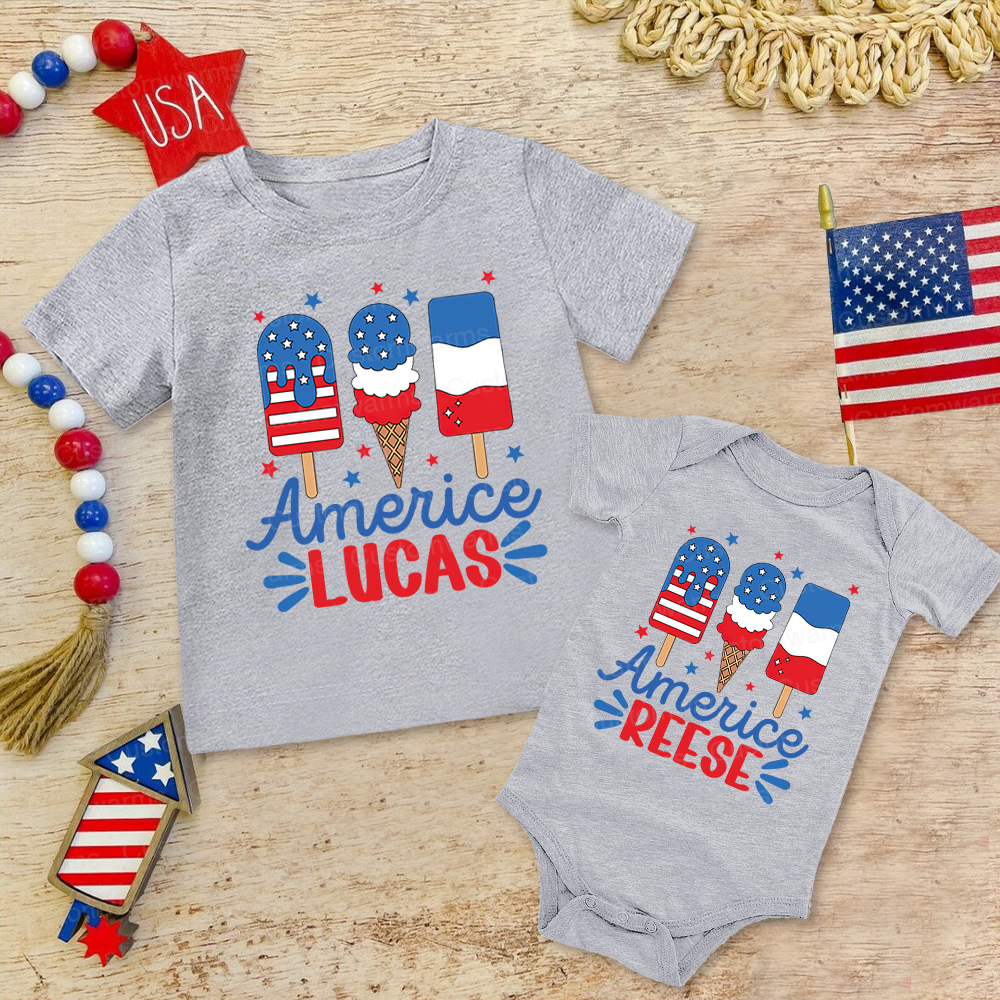 Personalized 4th of July Independence Day Shirts | CWBaby251
