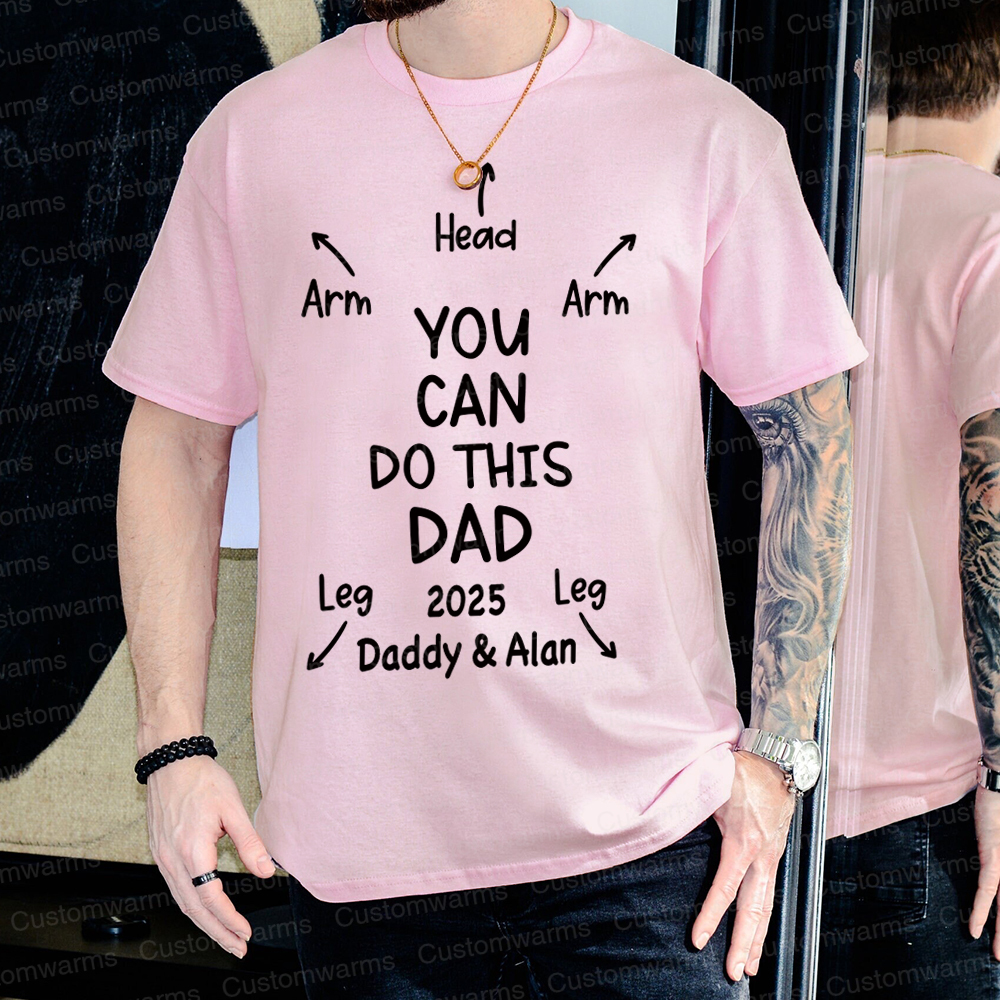 Personalized First Father's Day Daddy and Baby Outfit | CWFamily106