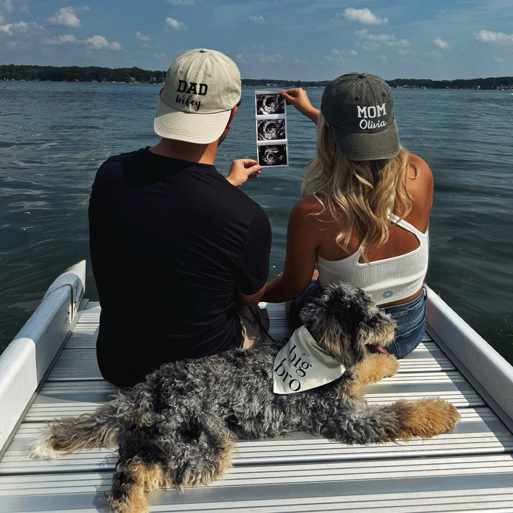 Personalized Embroidery Dad and Mini Matching Hat | CWBeach192