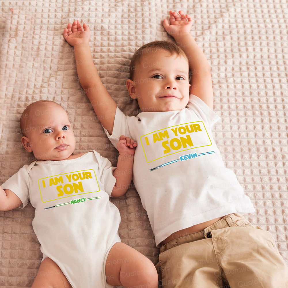 Personalized First Father's Day Daddy and Me Outfit | CWFamily107