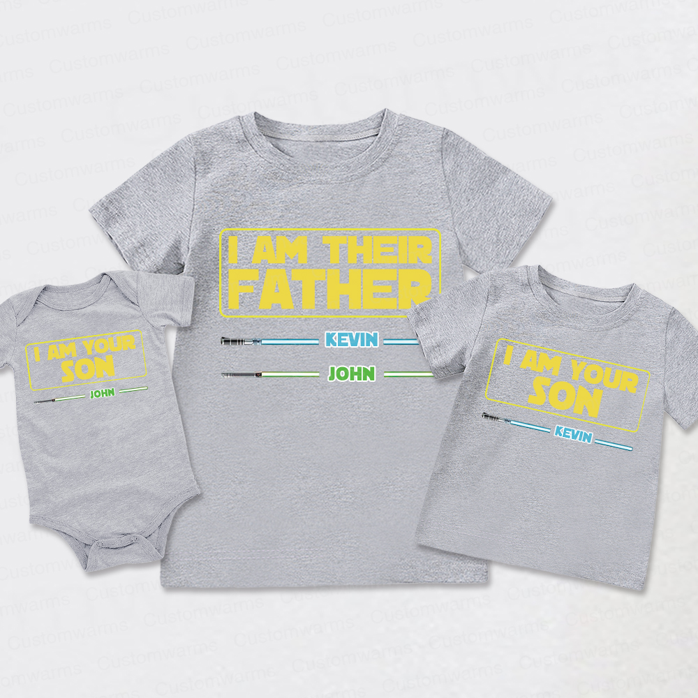 Personalized First Father's Day Daddy and Me Outfit | CWFamily107