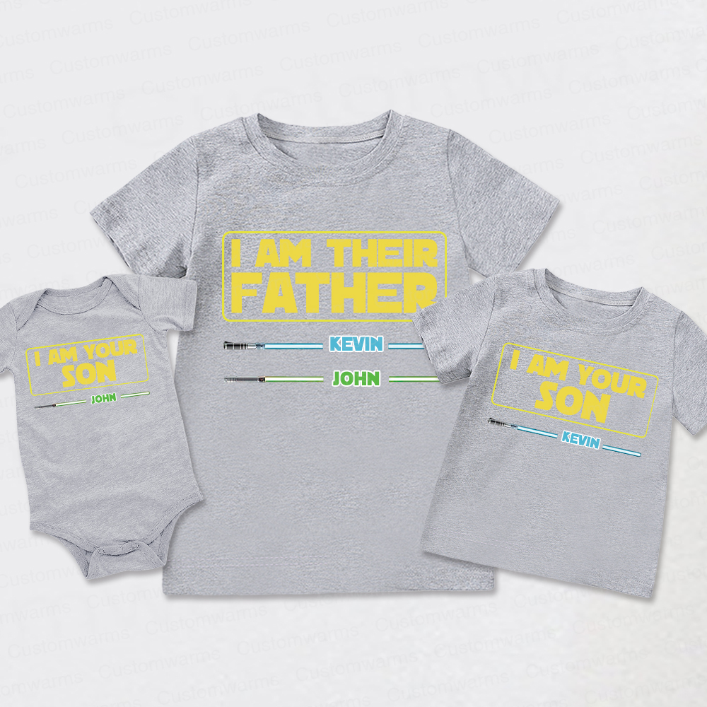 Personalized First Father's Day Daddy and Me Outfit | CWFamily107