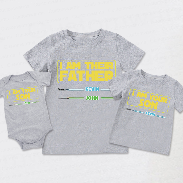 Personalized First Father's Day Daddy and Me Outfit | CWFamily107