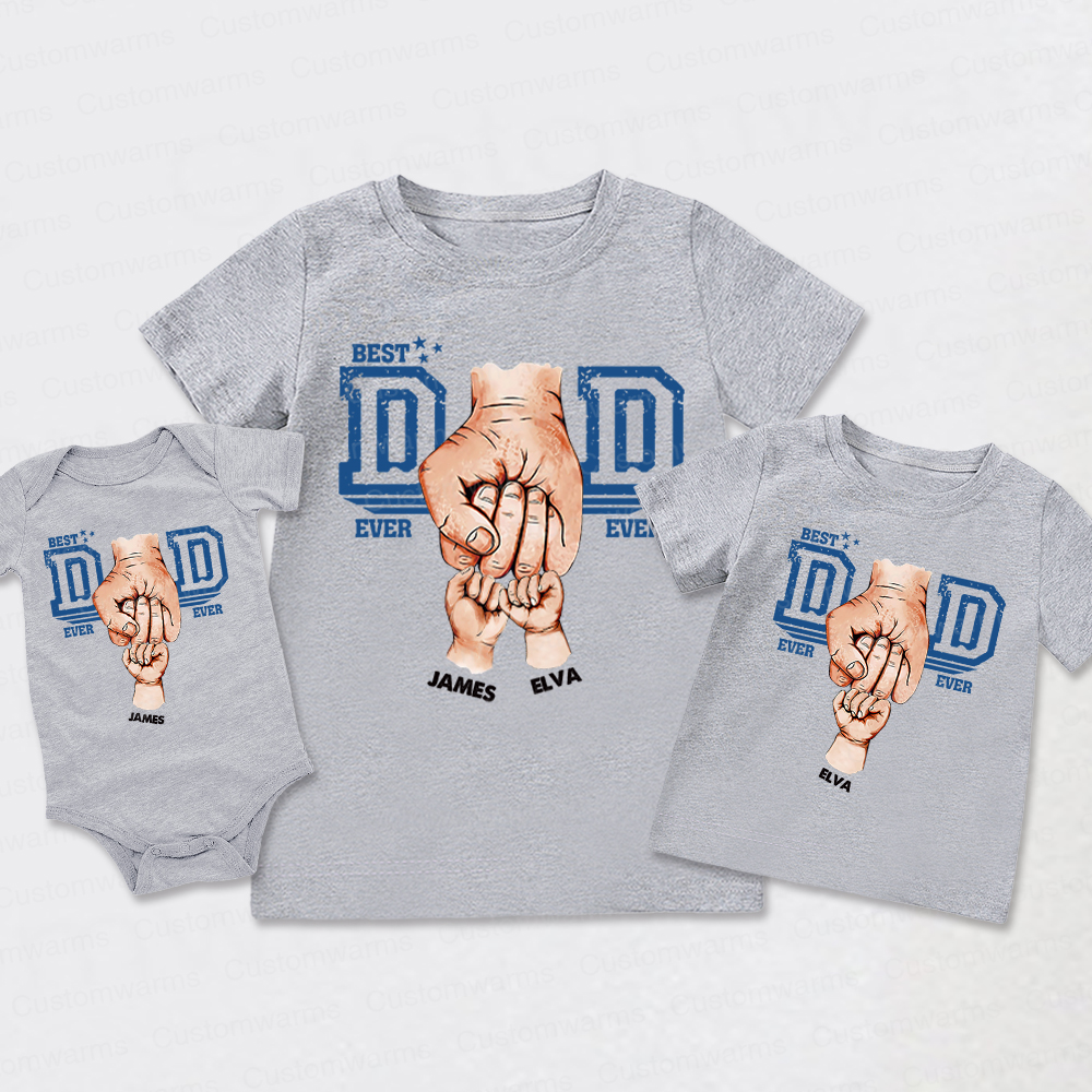 Personalized First Father's Day Daddy and Me Outfit | CWFamily109