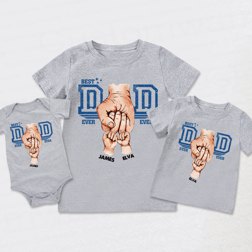 Personalized First Father's Day Daddy and Me Outfit | CWFamily109