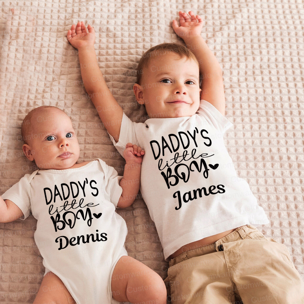 Personalized First Father's Day Daddy and Me Outfit | CWFamily112