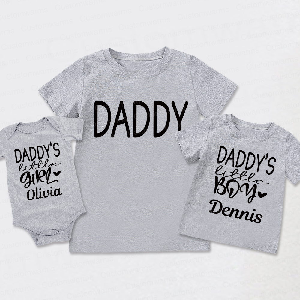 Personalized First Father's Day Daddy and Me Outfit | CWFamily112