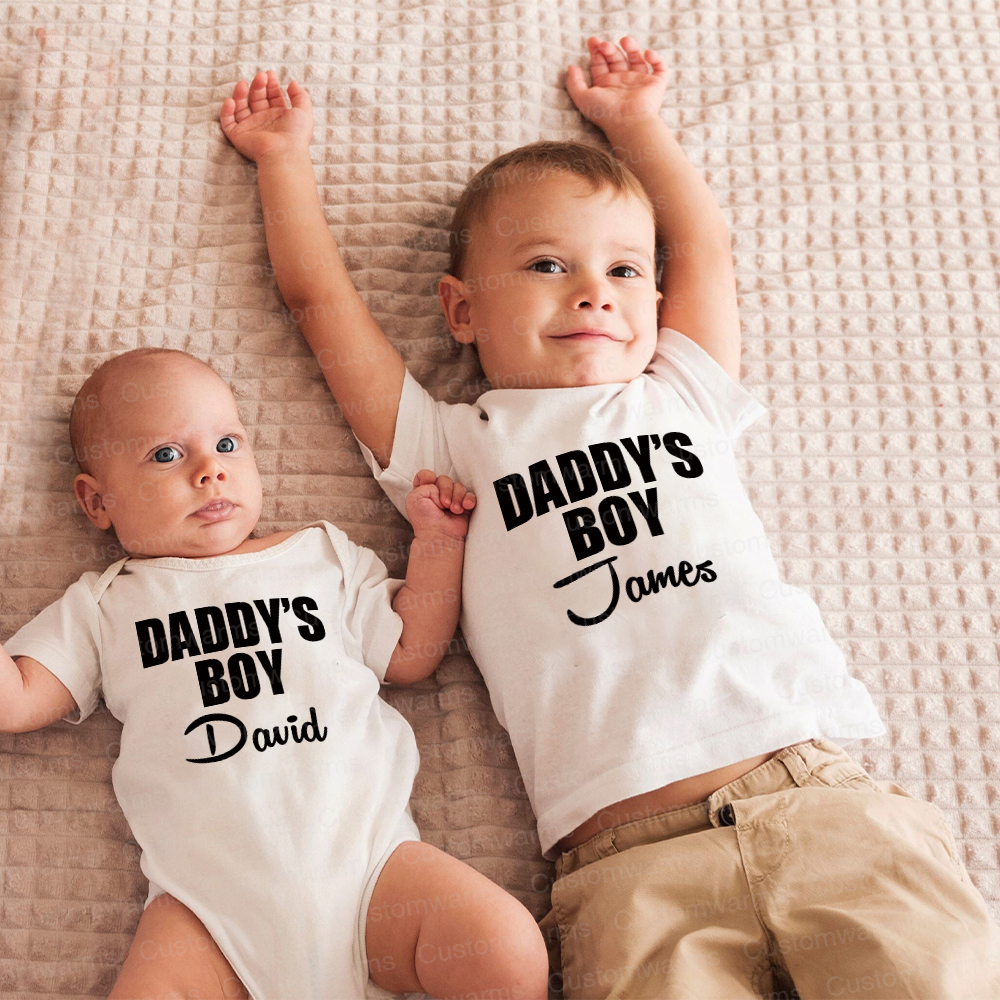 Personalized First Father's Day Daddy and Me Outfit | CWFamily113