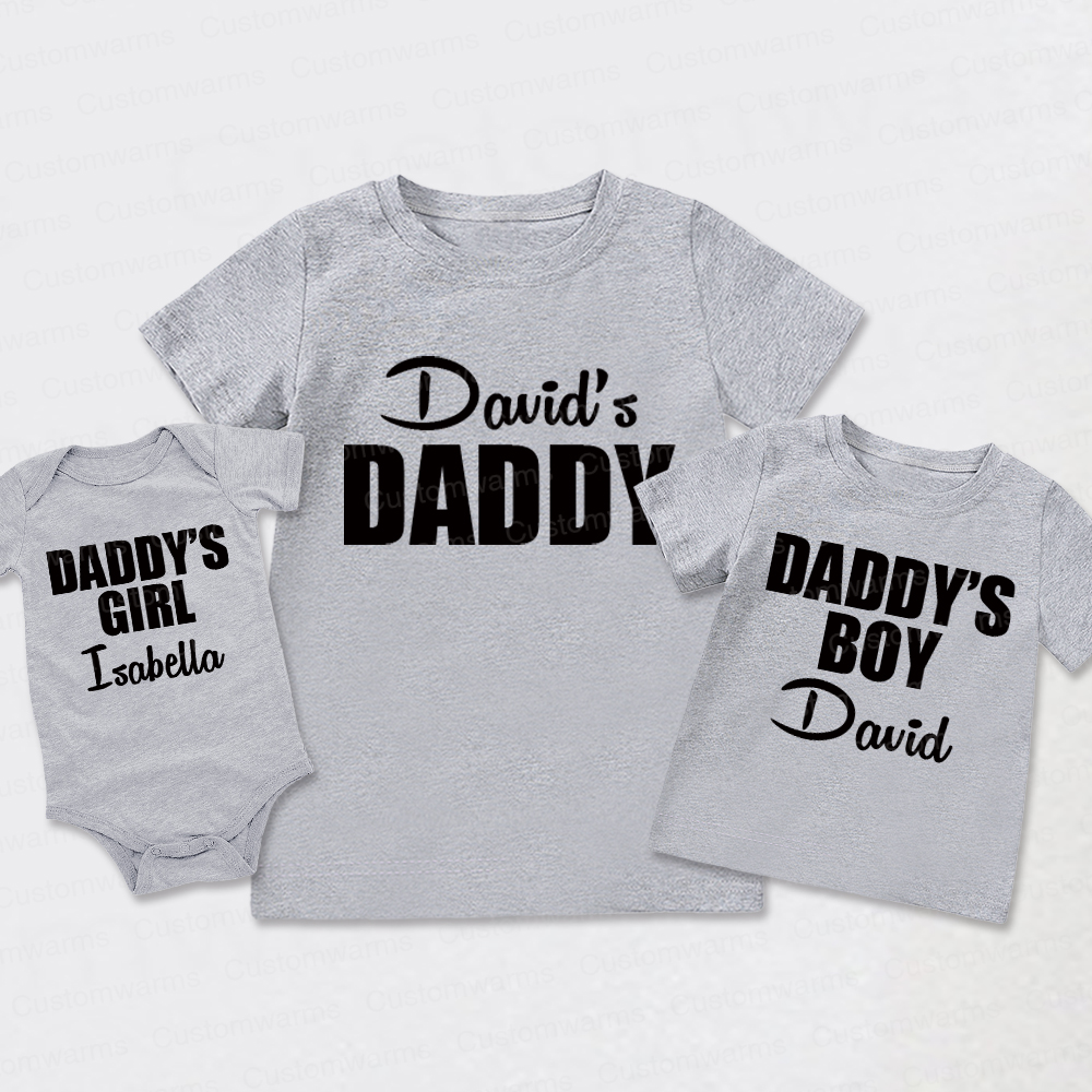 Personalized First Father's Day Daddy and Me Outfit | CWFamily113