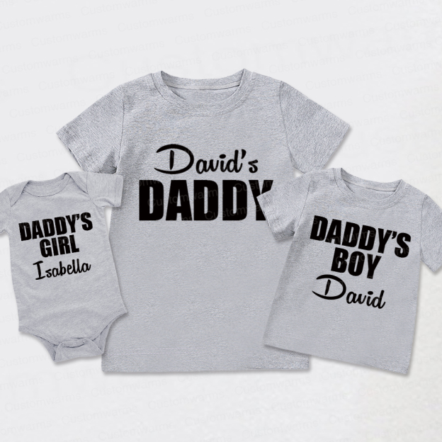 Personalized First Father's Day Daddy and Me Outfit | CWFamily113