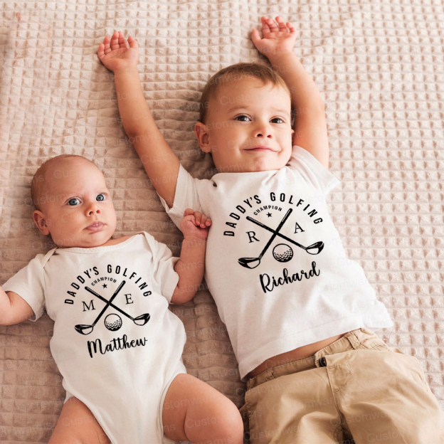 Personalized First Father's Day Daddy and Me Outfit | CWFamily115