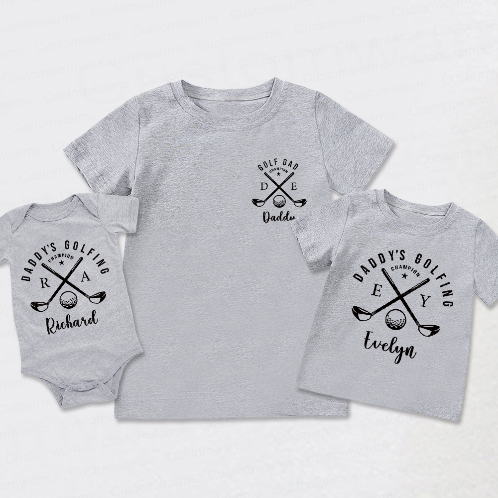 Personalized First Father's Day Daddy and Me Outfit | CWFamily115