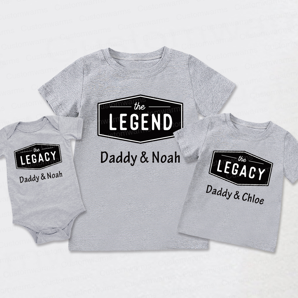 Personalized First Father's Day Daddy and Me Outfit | CWFamily116