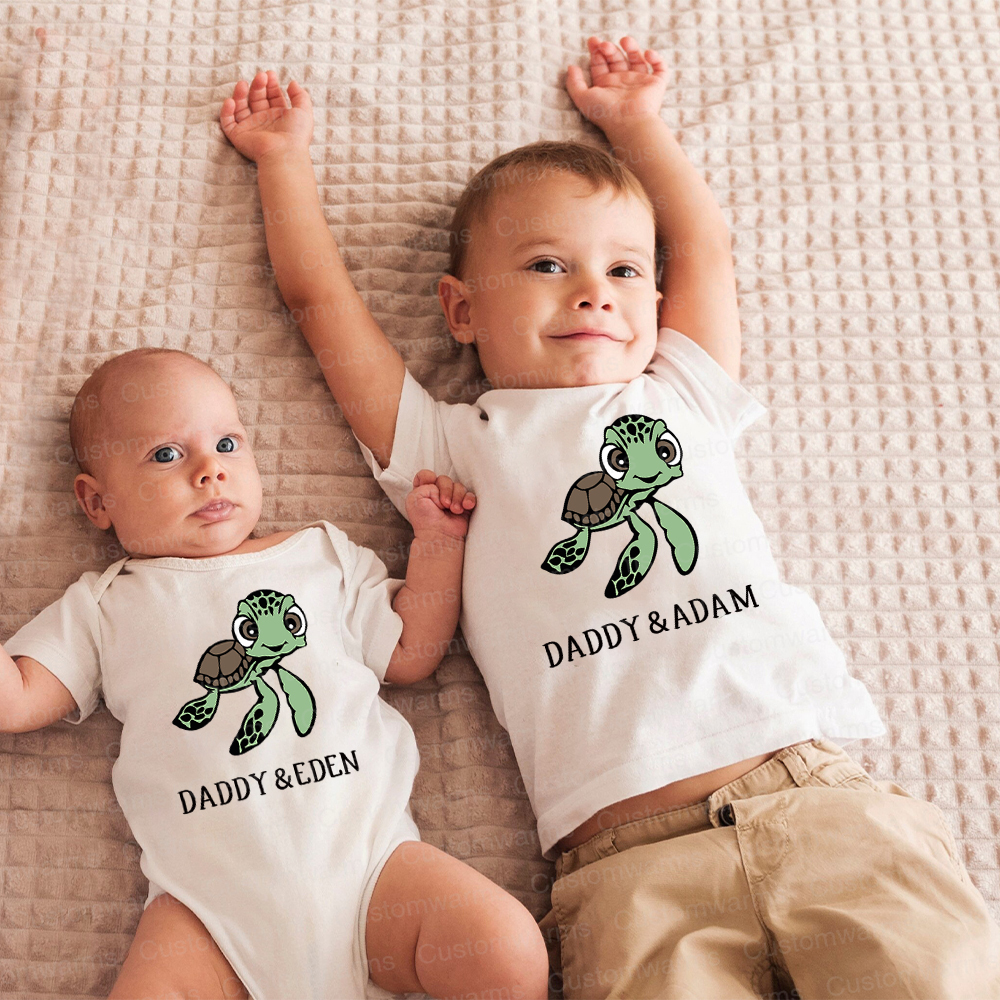 Personalized First Father's Day Daddy and Me Outfit | CWFamily117