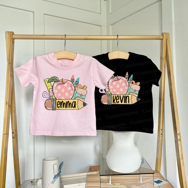 Personalized First Day Of Back To School Shirt | CWSchool02