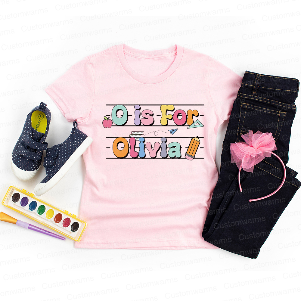 Personalized First Day Of Back To School Shirt | CWSchool03