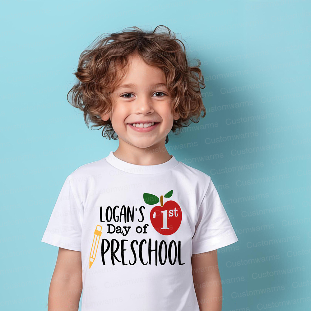 Personalized First Day Of Back To School Shirt | CWSchool05