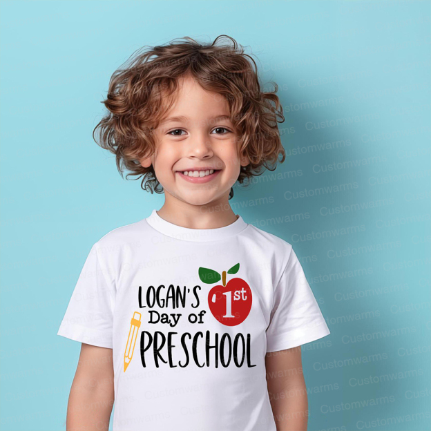 Personalized First Day Of Back To School Shirt | CWSchool05