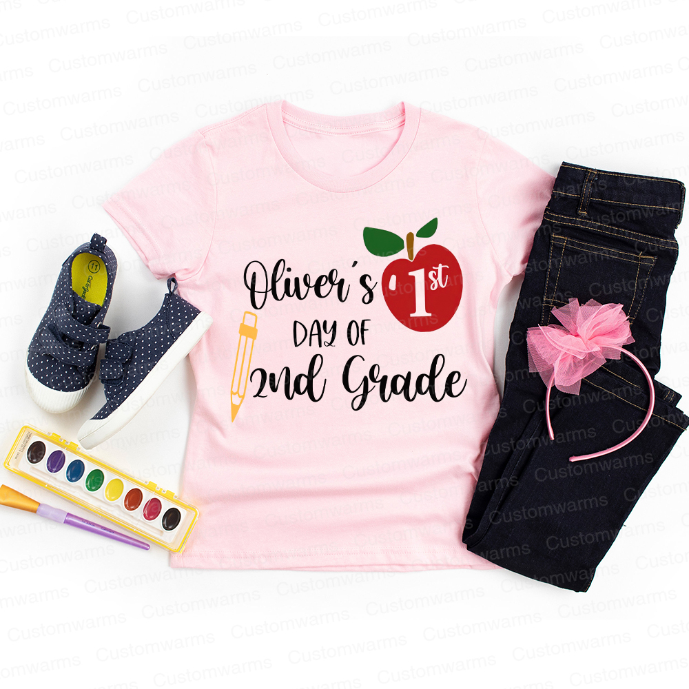 Personalized First Day Of Back To School Shirt | CWSchool05