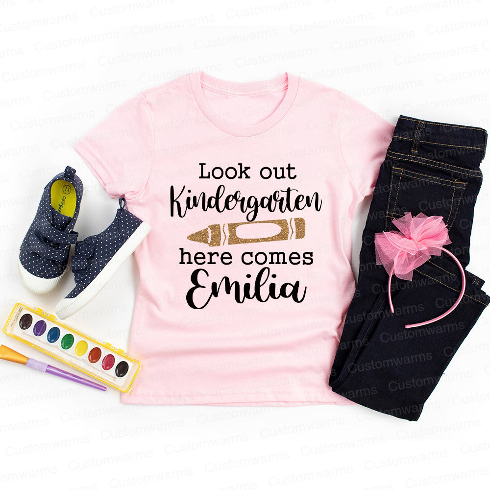 Personalized First Day Of Back To School Shirt | CWSchool06