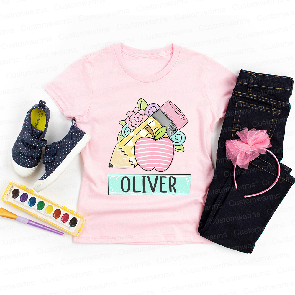 Personalized First Day Of Back To School Shirt | CWSchool13