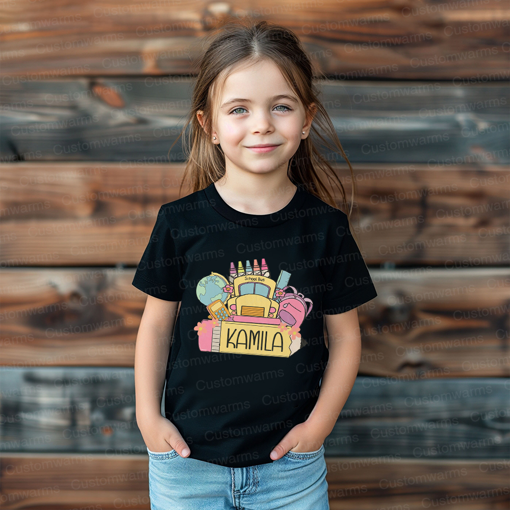 Personalized First Day Of Back To School Shirt | CWSchool17