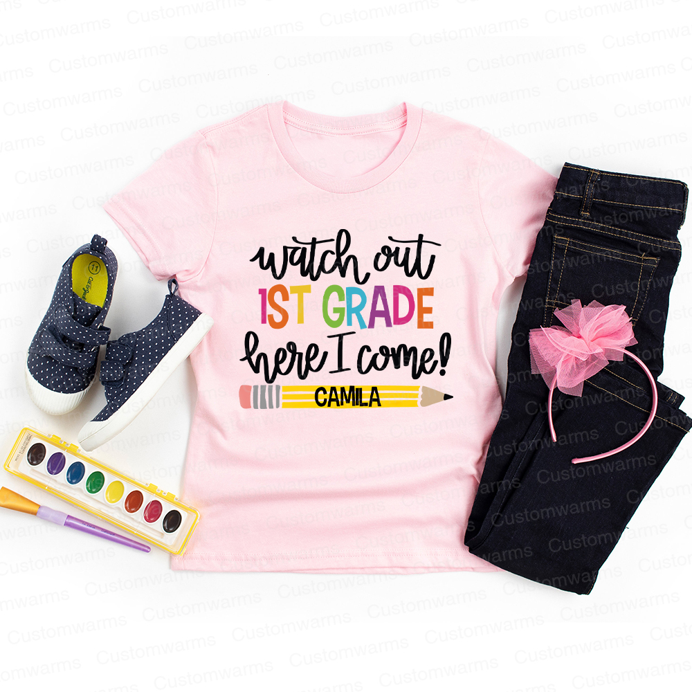Personalized First Day Of Back To School Shirt | CWSchool23