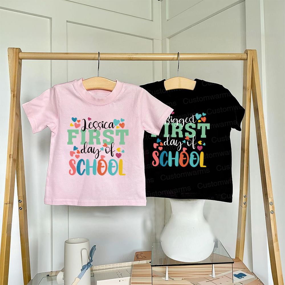 Personalized First Day Of Back To School Shirt | CWSchool27