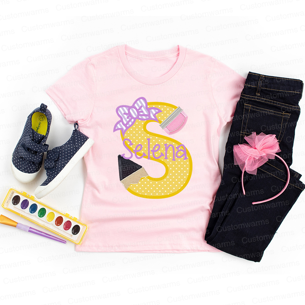 Personalized First Day Of Back To School Shirt | CWSchool33