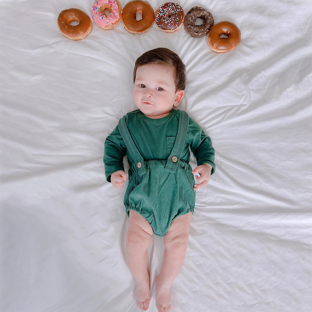 Personalized Baby Shower Corduroy Romper | CWBaby263