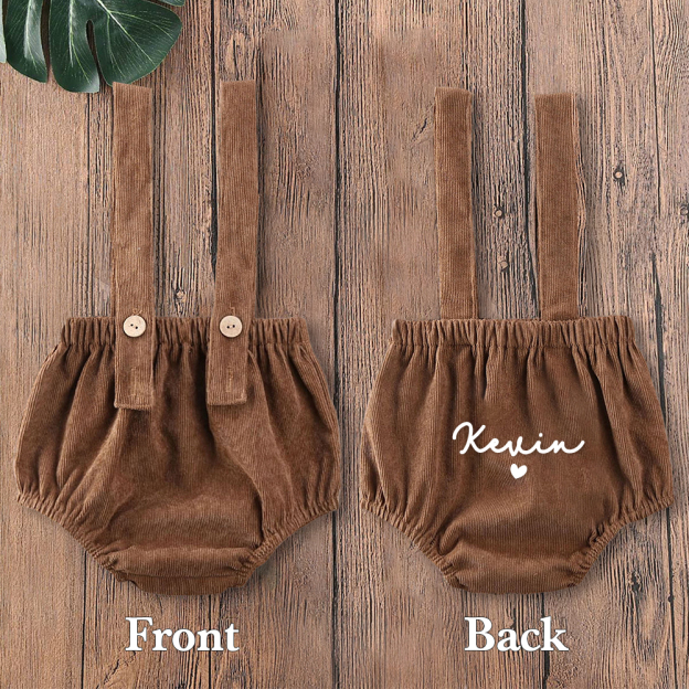 Personalized Baby Shower Corduroy Romper | CWBaby263