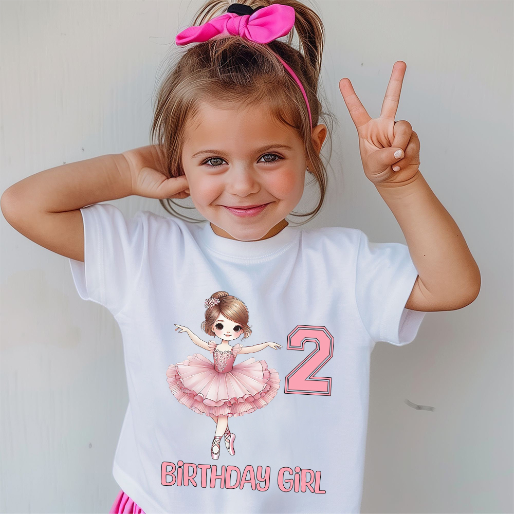 Personalized Ballet Dancer Theme Birthday T-Shirt | inBirth35
