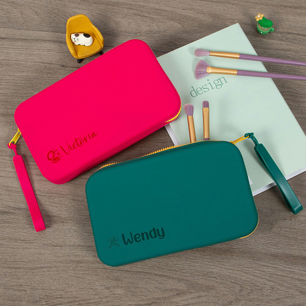 Personalized Engraved Silicone Makeup Bag | CWPack296
