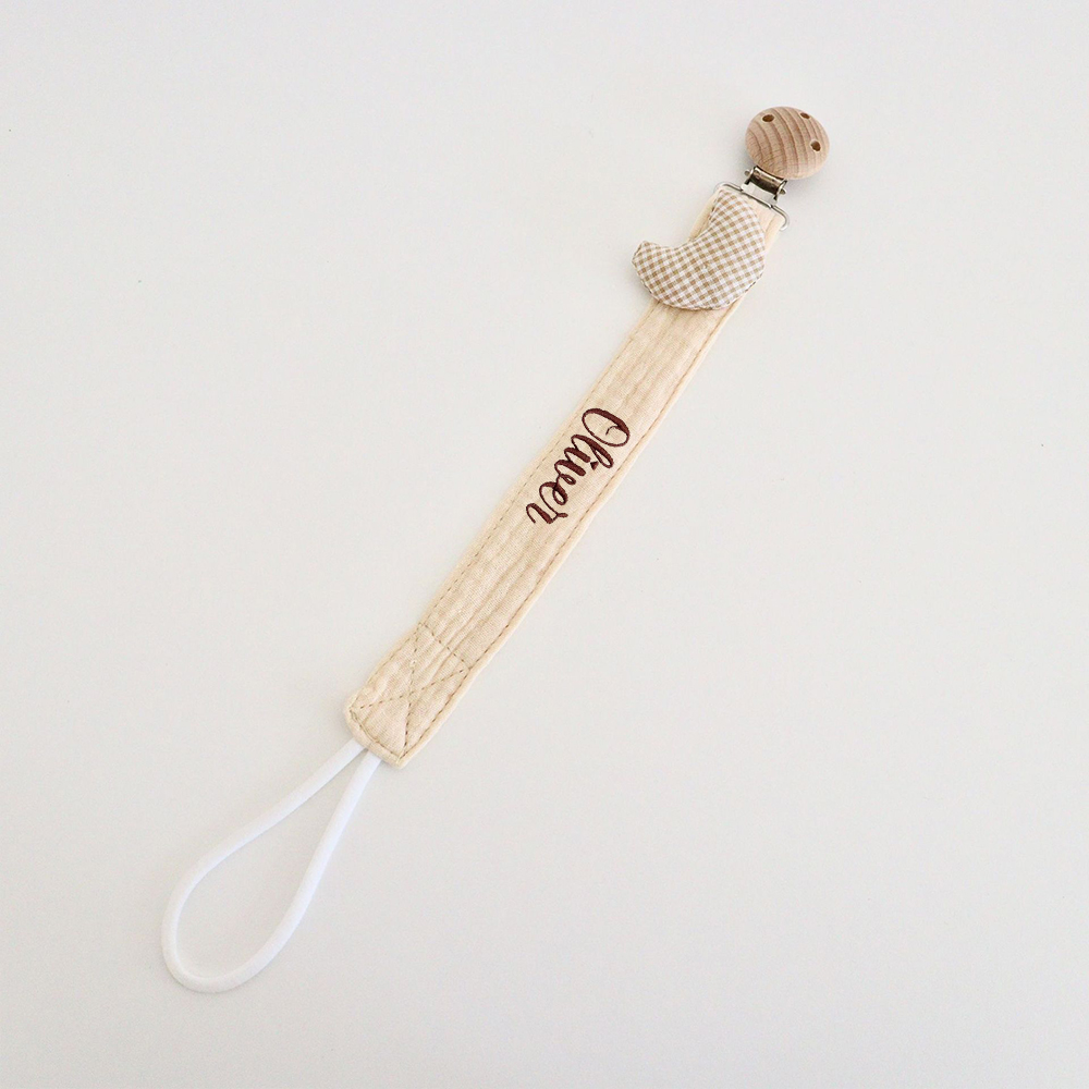 Personalized Embroidered Lovely Pacifier Strap For Baby | CWToy133