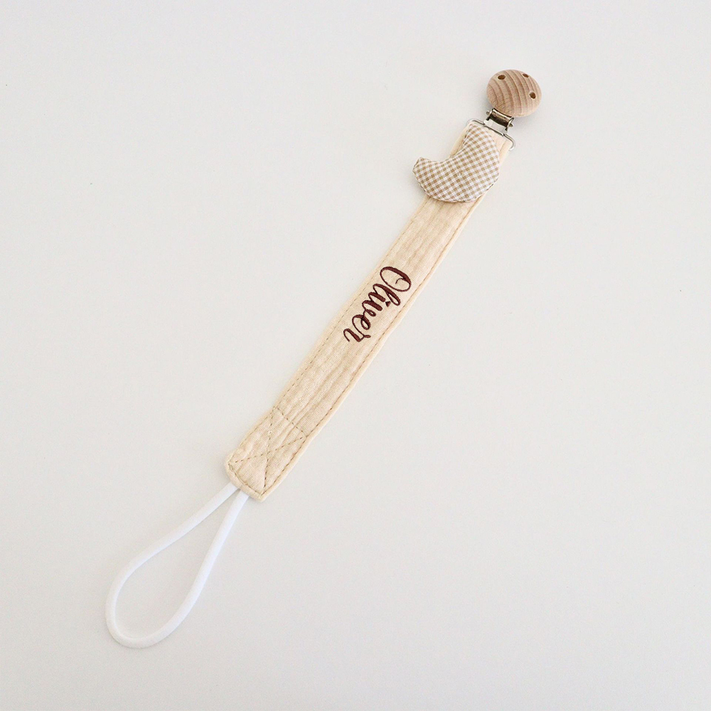 Personalized Embroidered Lovely Pacifier Strap For Baby | CWToy133