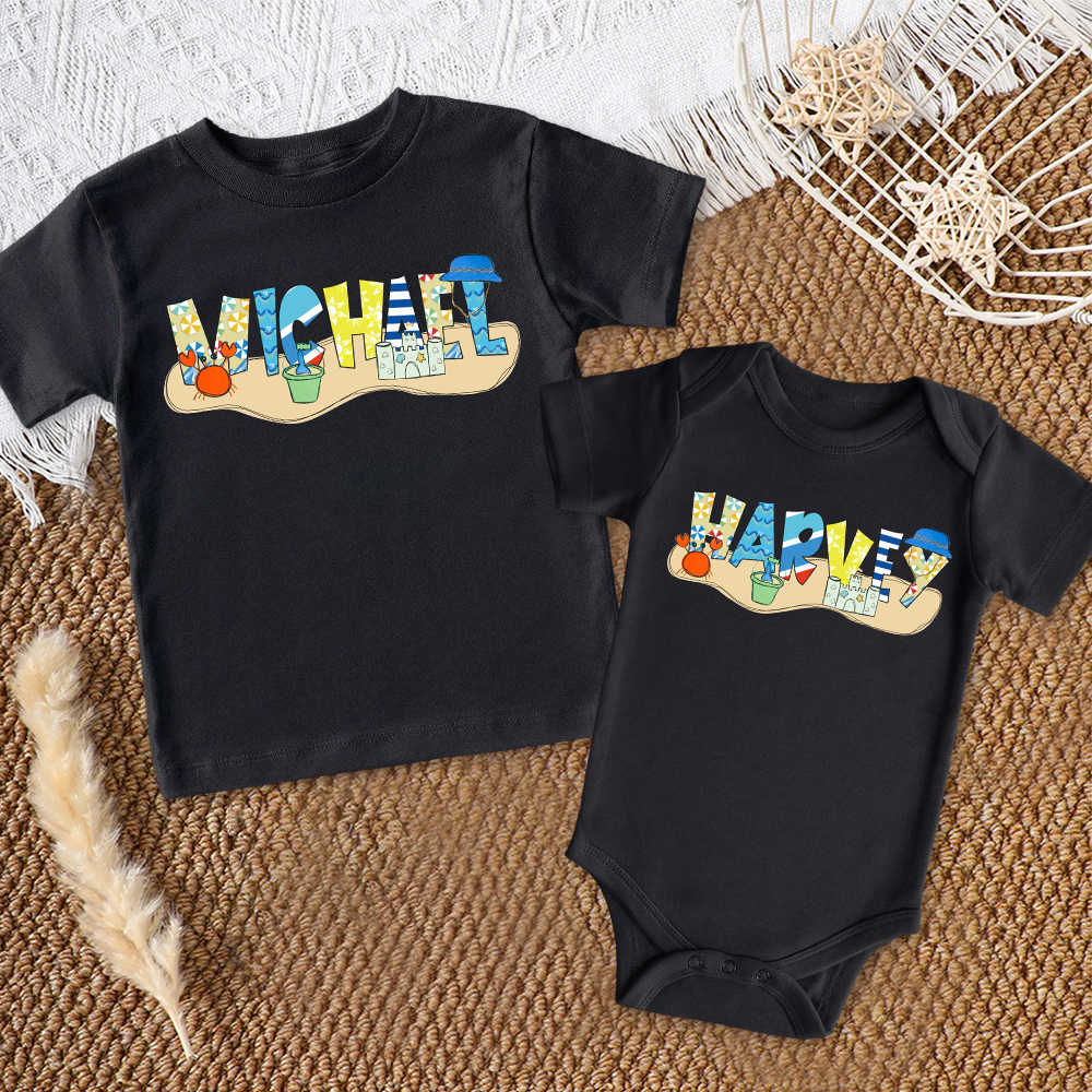Personalized Baby Summer Beach Style Shirts | CWBaby200