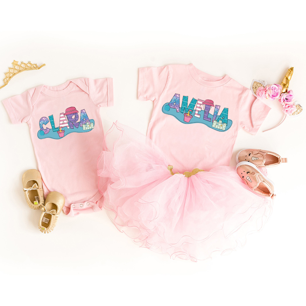 Personalized Baby Summer Beach Style Shirts | CWBaby200